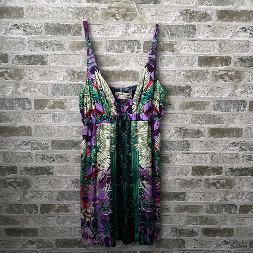 Ruthless Art Silk Babydoll Dress Women’s size XL
Purple Y2K